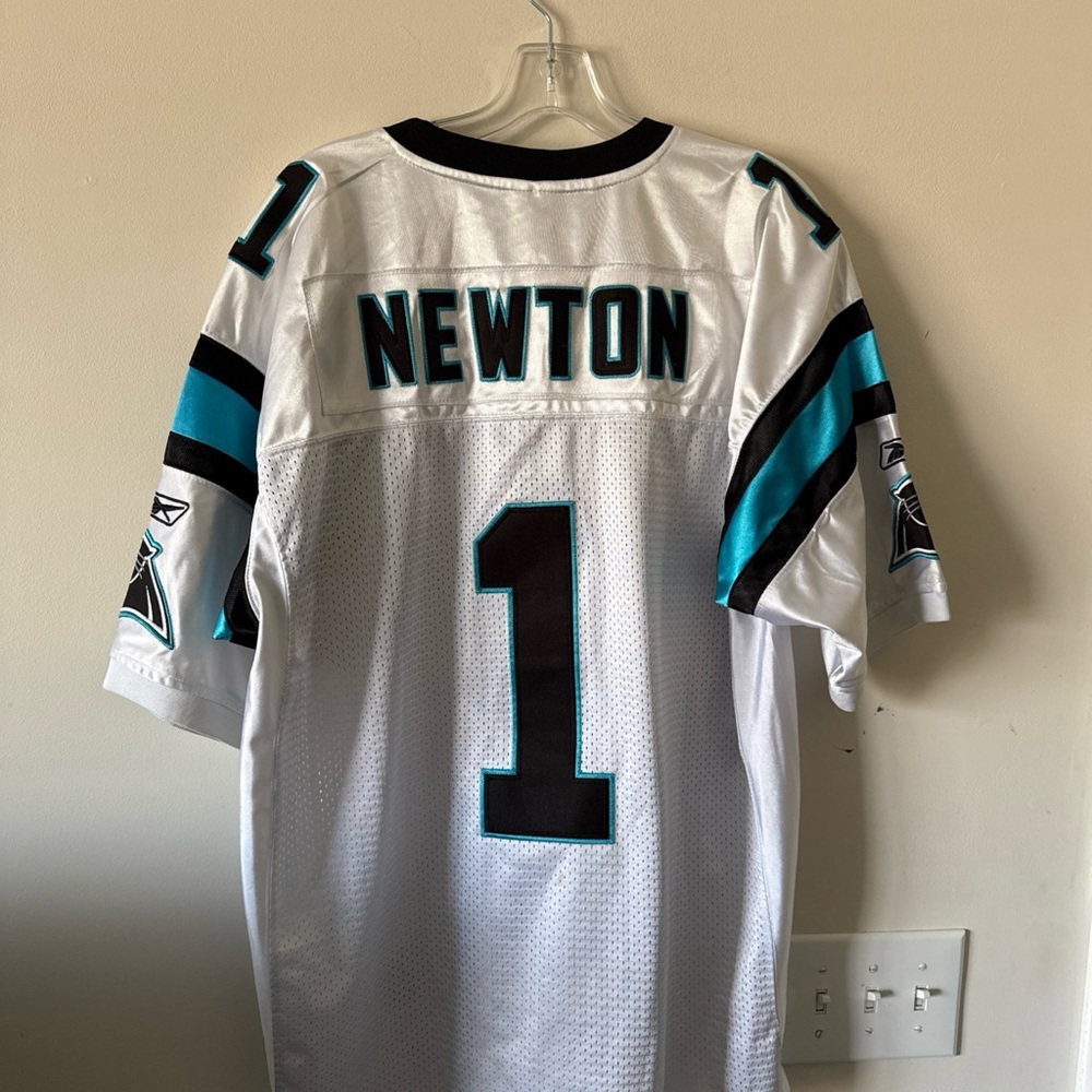 Men’s Nike Cam Newton #1 Carolina Panthers NFL Football Jersey Sz 50 - RARE - Picture 6 of 6